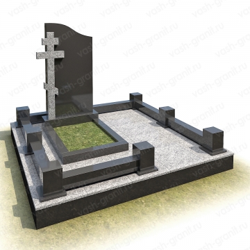 Мемориальный комплекс на могилу из гранита ВГ-В-7